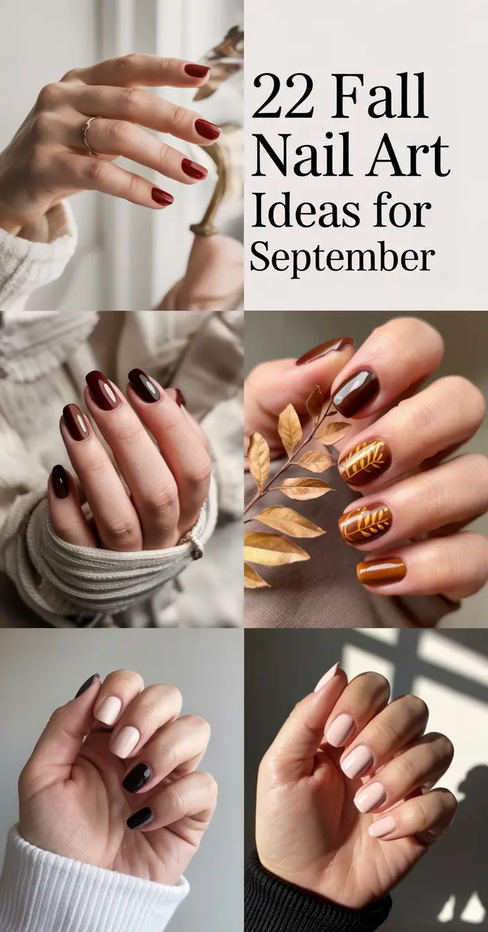 Fall Nail Art Ideas for September 2025 – Trendy & Cute Designs to Try