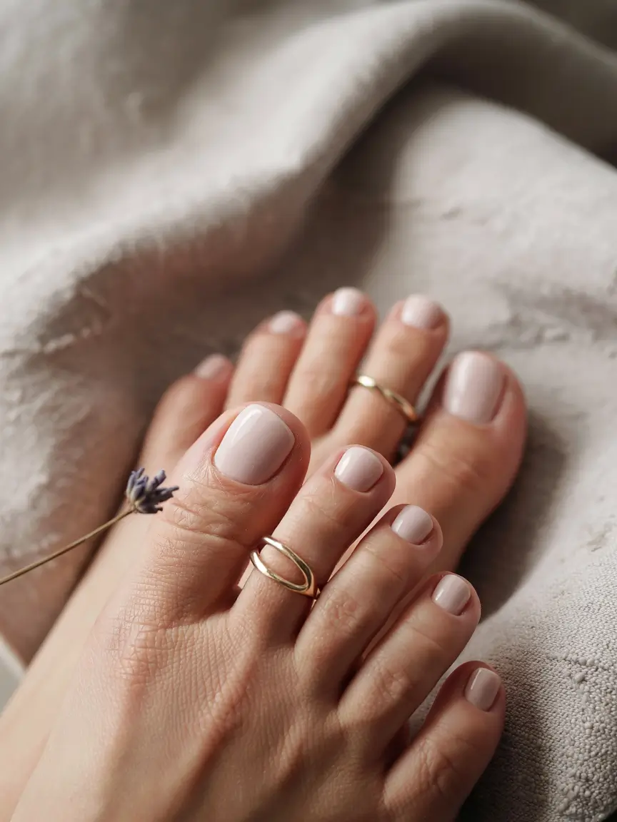 september toe nails color Earthy Sage Sophistication