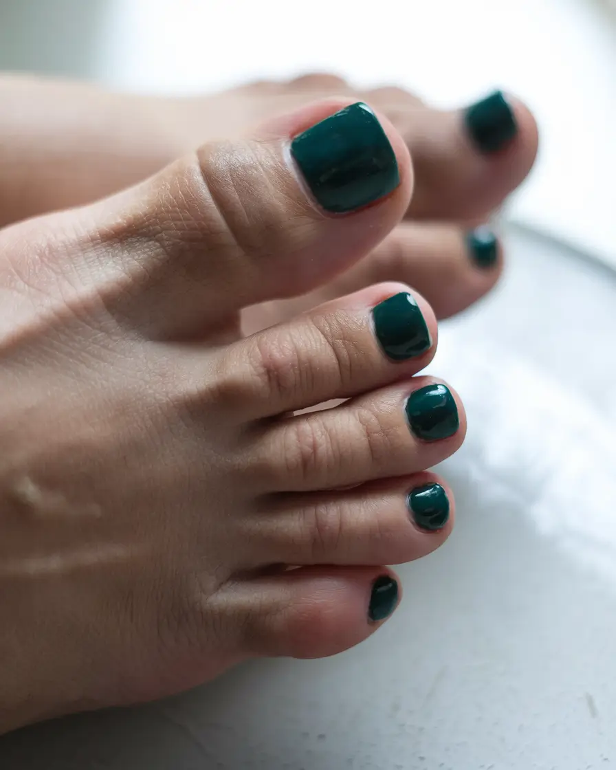september toe nails color 2025 Classic French Revival