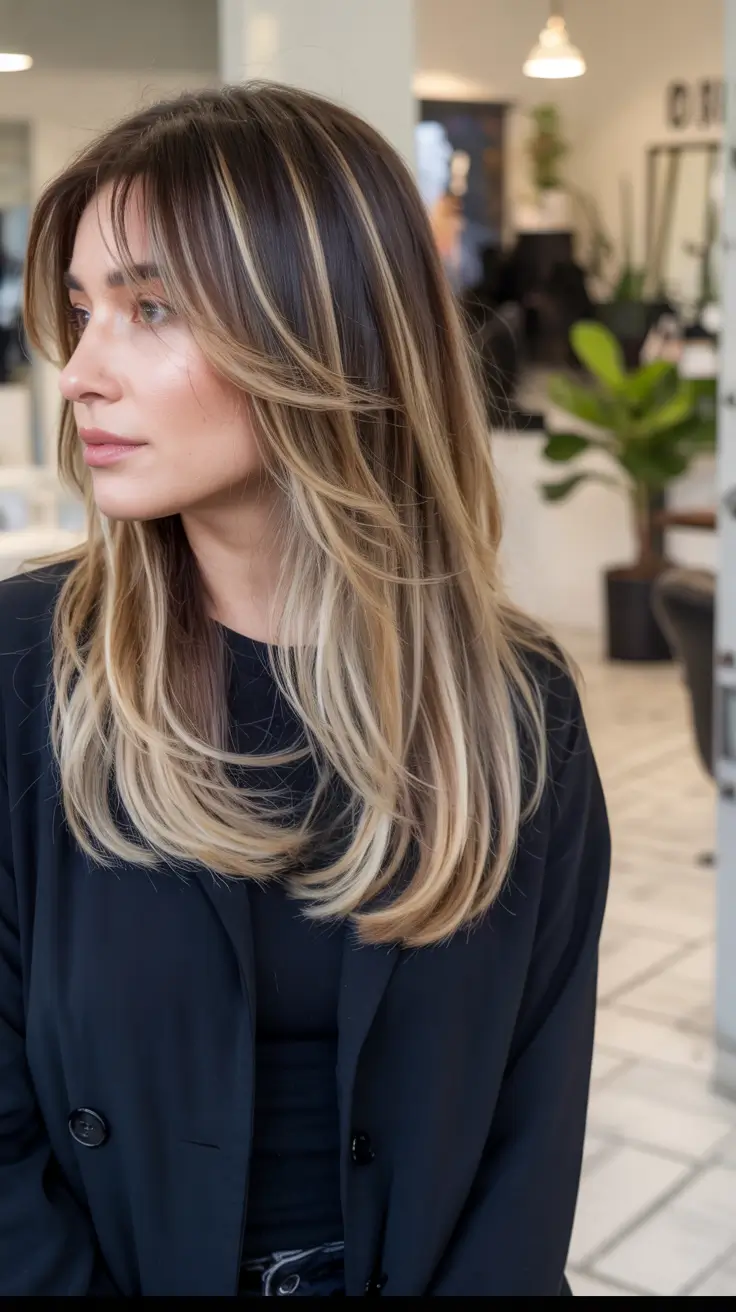 september hair color ideas Face-Framing Ash Blonde Layers