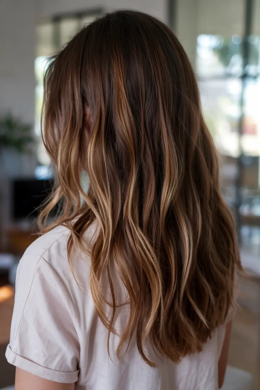 september hair color ideas Golden Toffee Brunette