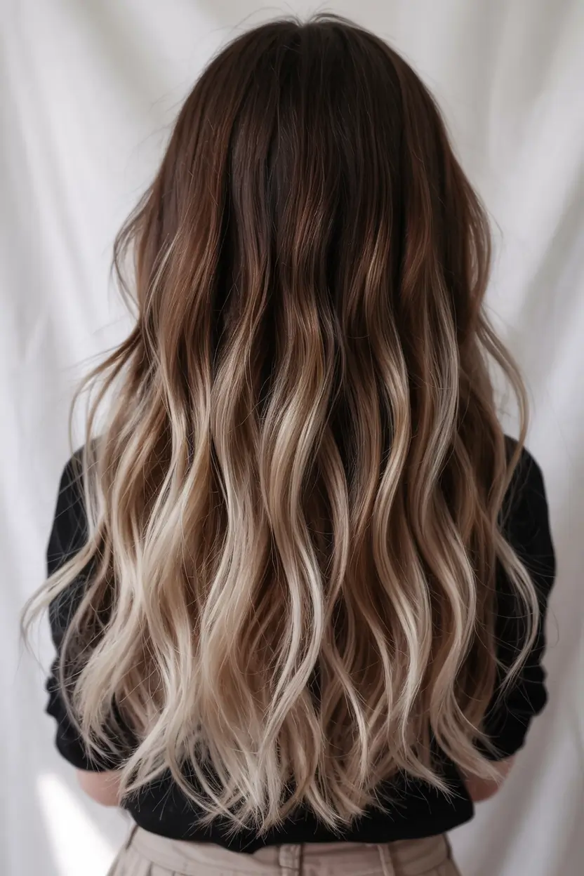 Hair Color Trends for September 2025 Bronde Waves with Seamless Blonde Balayage