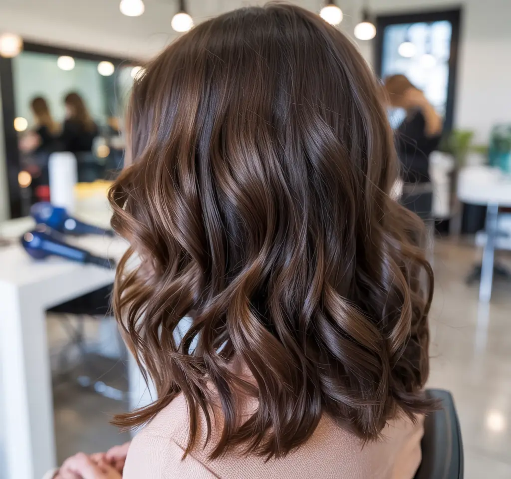 september hair color ideas Rich Mocha Waves