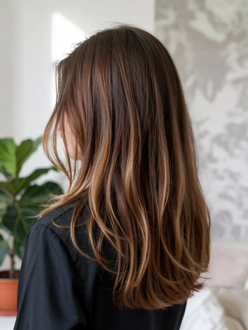 september hair color ideas Soft Walnut Layers