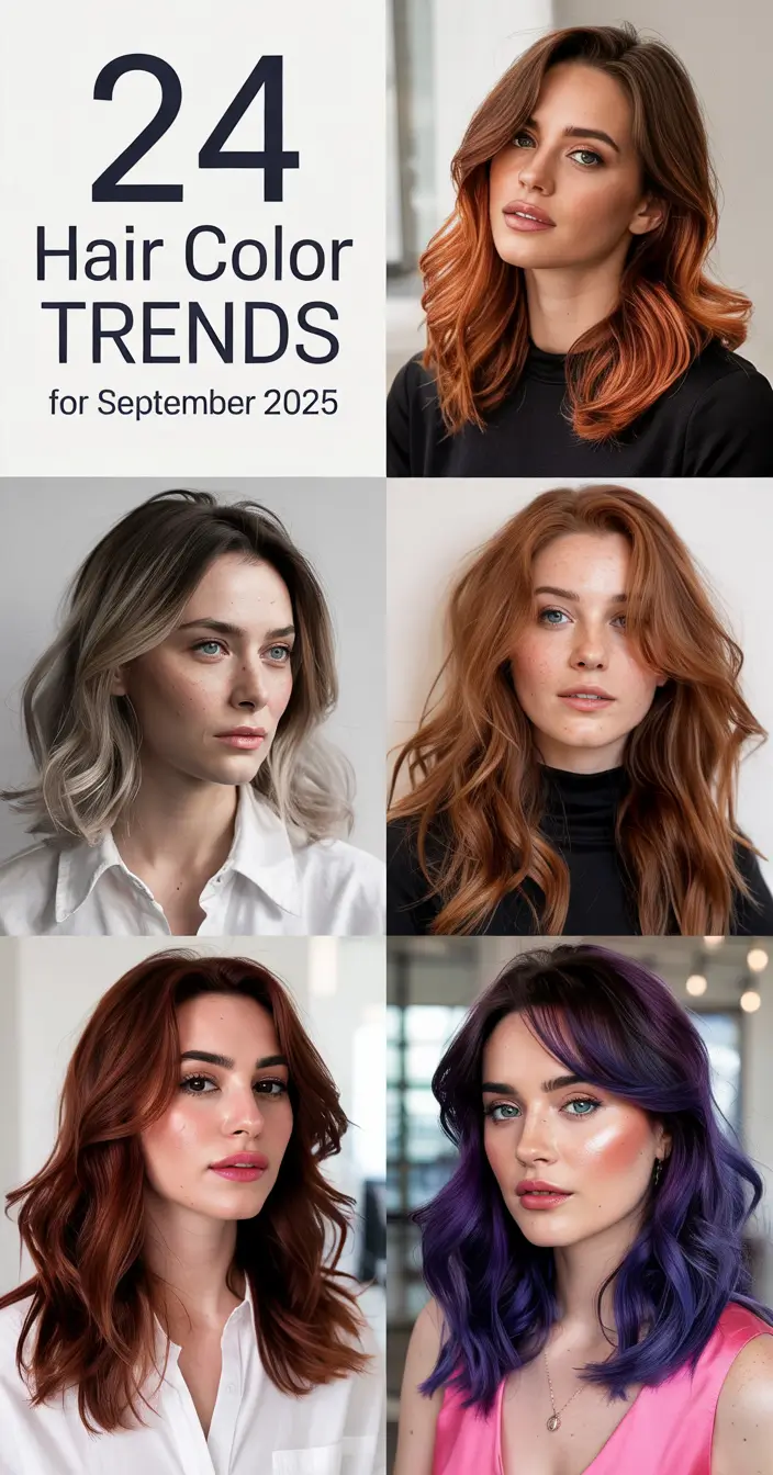 Hair Color Trends for September 2025 – Best September Hair Color Ideas Blonde & Brunette