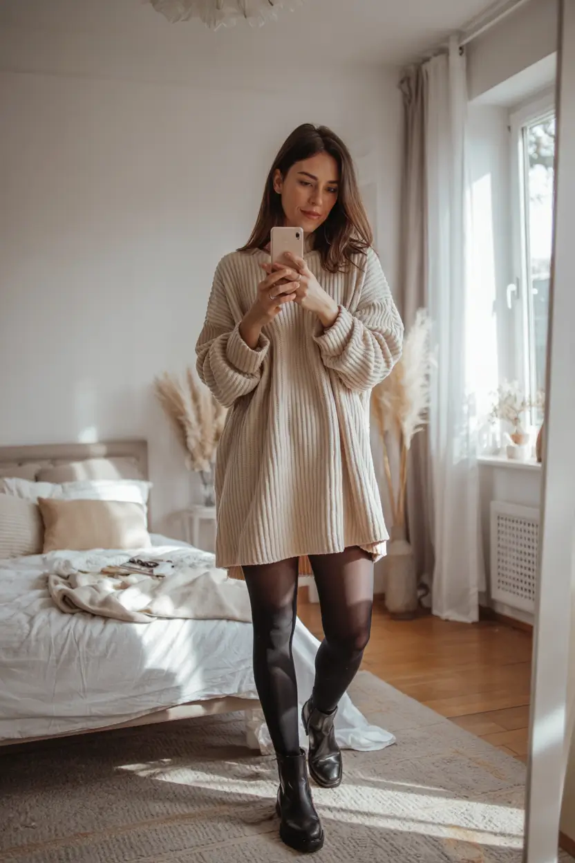 fall outfits ideas sweater-dress-simplicity