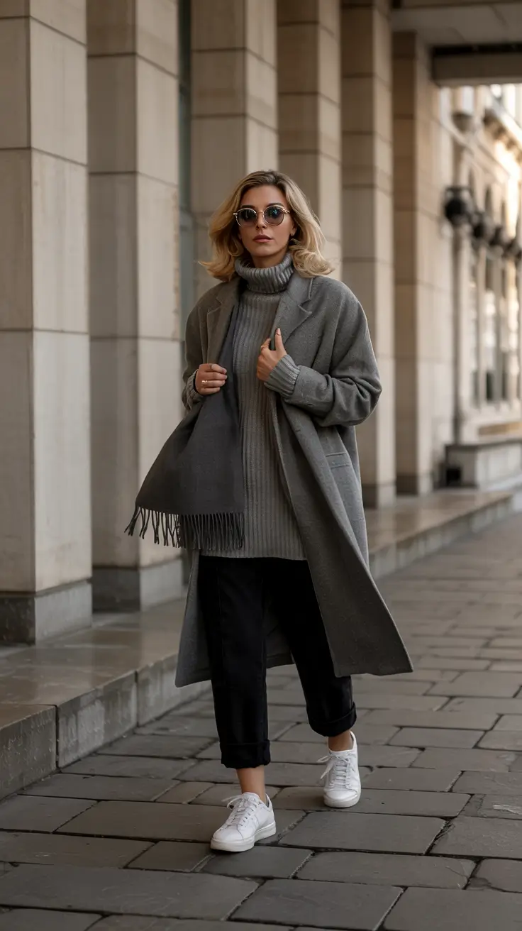 fall outfits ideas monochrome-mood-all-grey-everything