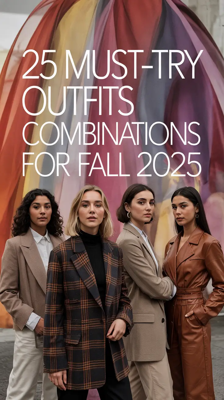 Must-Try Outfits Combinations for Fall 2025: 50 Trendy Looks to Dress to Impress This Season