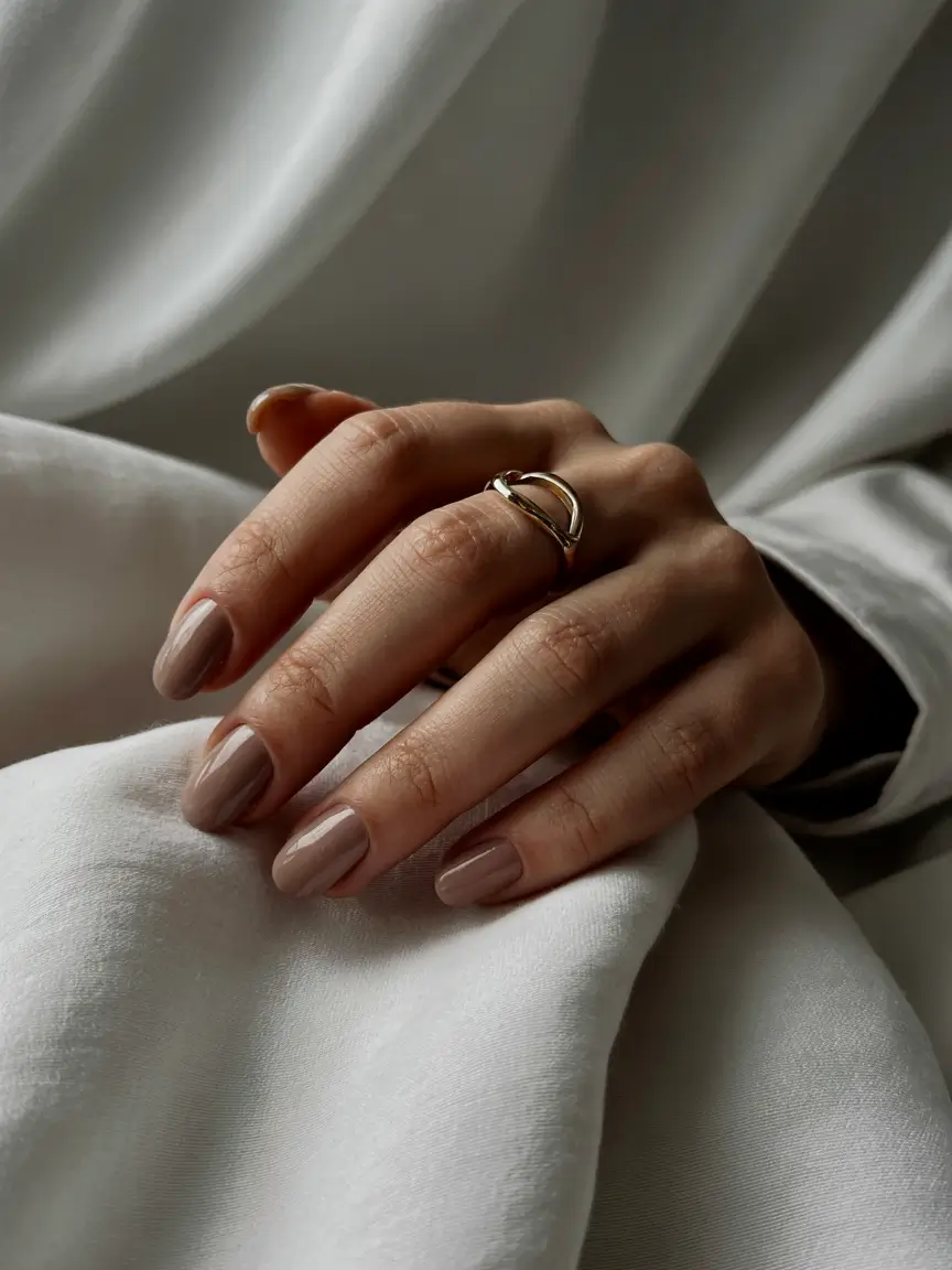 september-nails-color-fall-Warm-Taupe-Minimalism