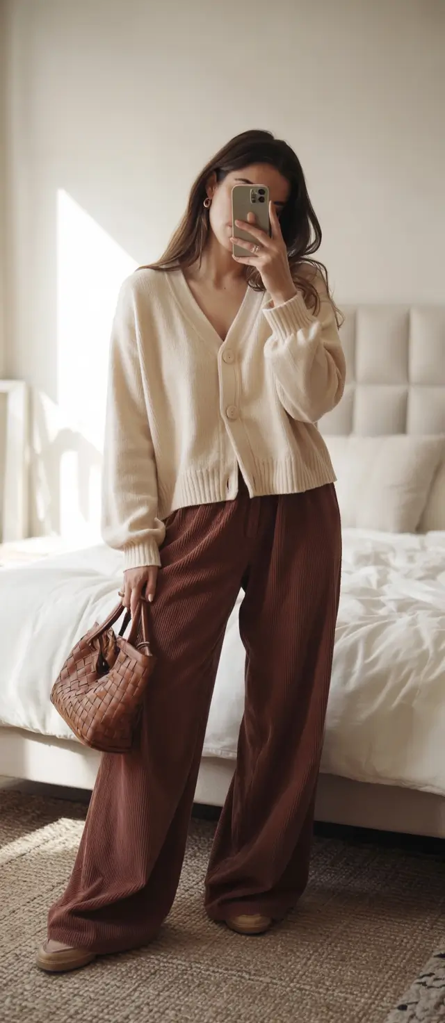 fall fashion trends 2025 women casual Soft Neutrals and Power Comfort