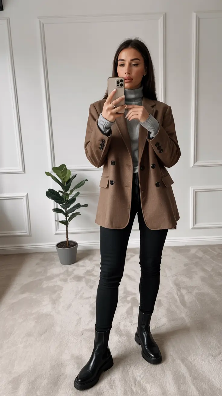 fall fashion trends women over 50 Blazered and Booked