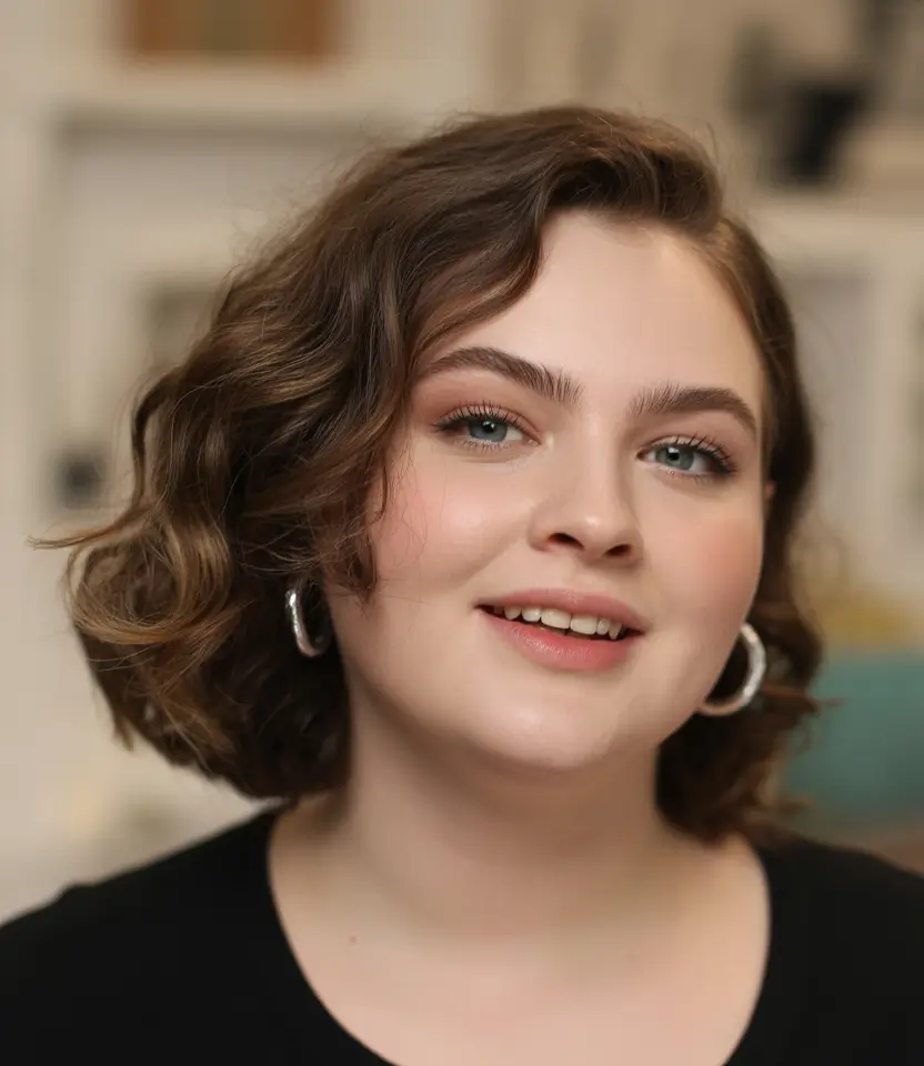 fall haircuts 2025 short Short Curly Bob with Defined Volume