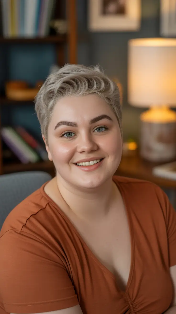 fall haircuts 2025 short platinum cropped pixie with volume