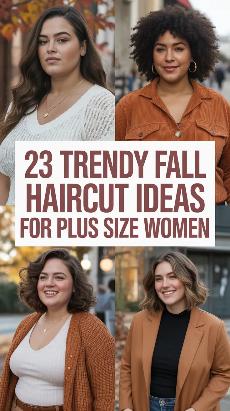 Trendy Fall Haircut Ideas 2025 for Plus Size Women: Inspo for Every Face Shape