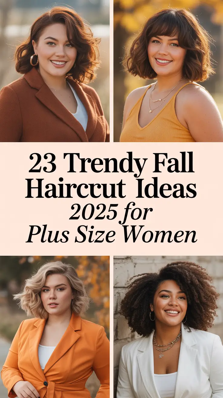 Trendy Fall Haircut Ideas 2025 for Plus Size Women: Inspo for Every Face Shape