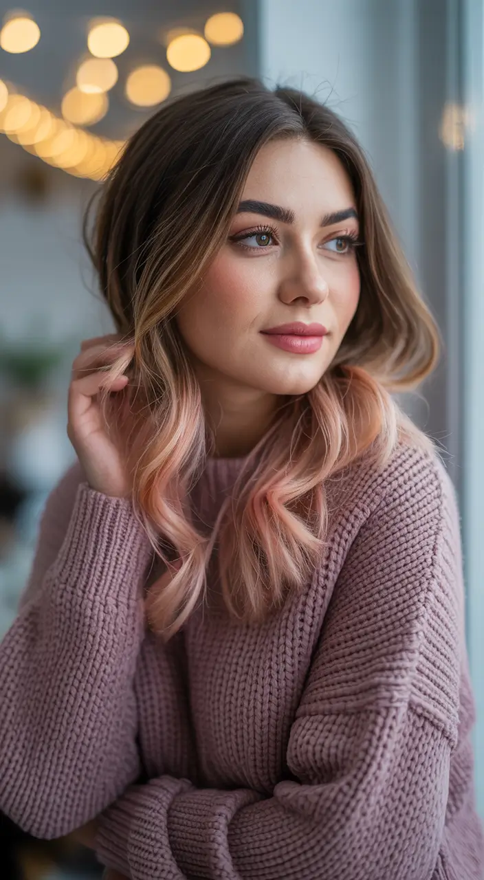 auburn hair colors Rose-Tinted Auburn Ends