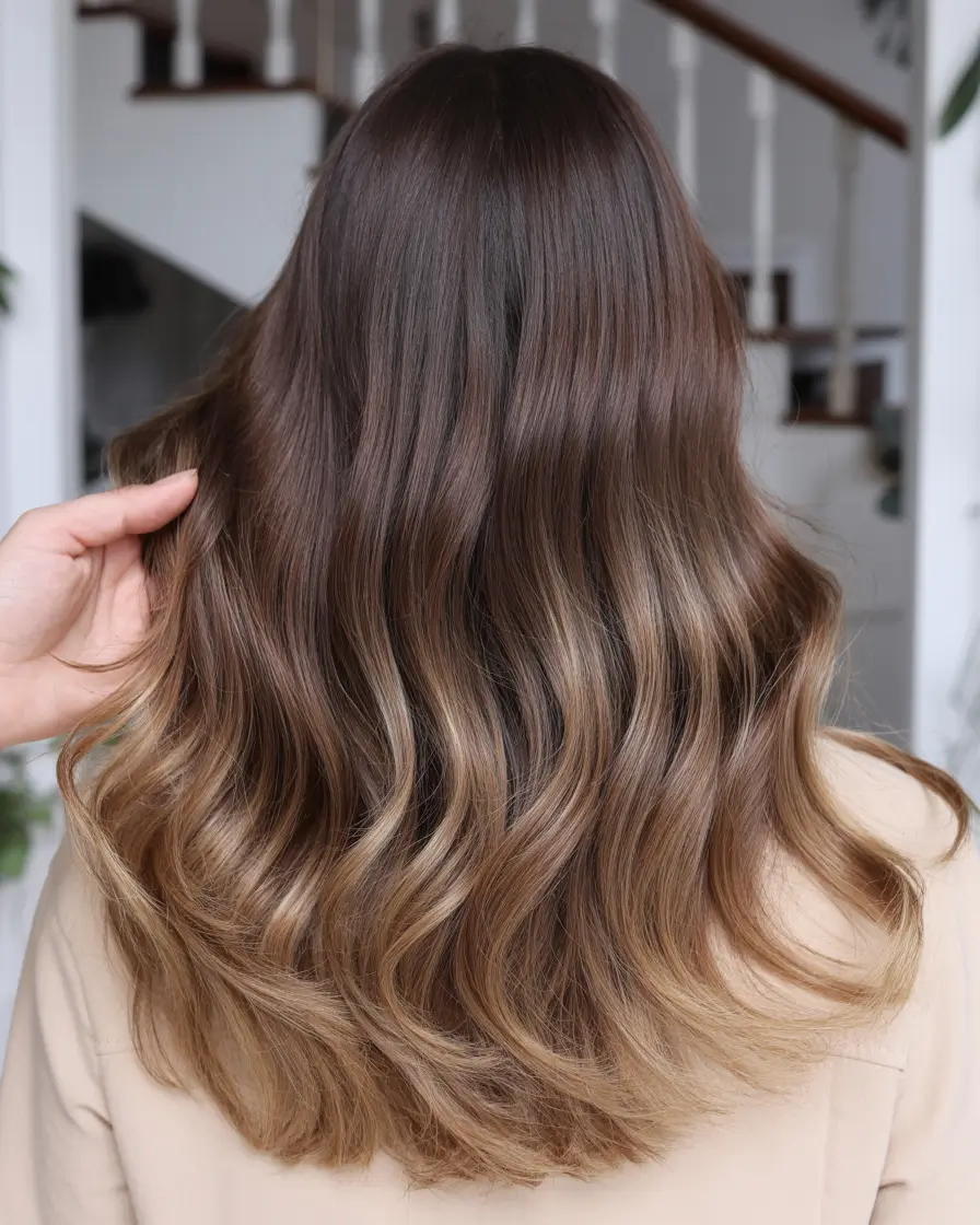 auburn hair colors Brunette Auburn Ombre Elegance