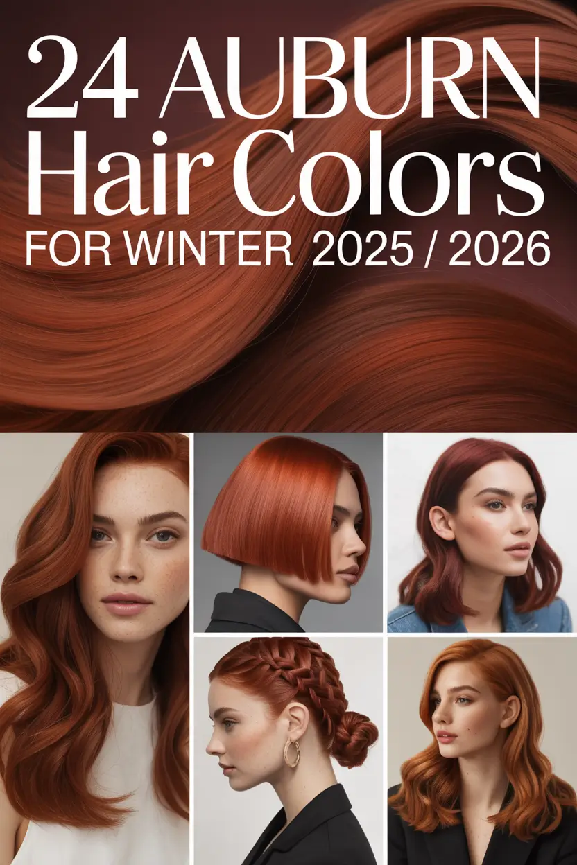 Auburn Hair Colors for Winter 2025 / 2026: Cute Ideas and Stylish Highlights