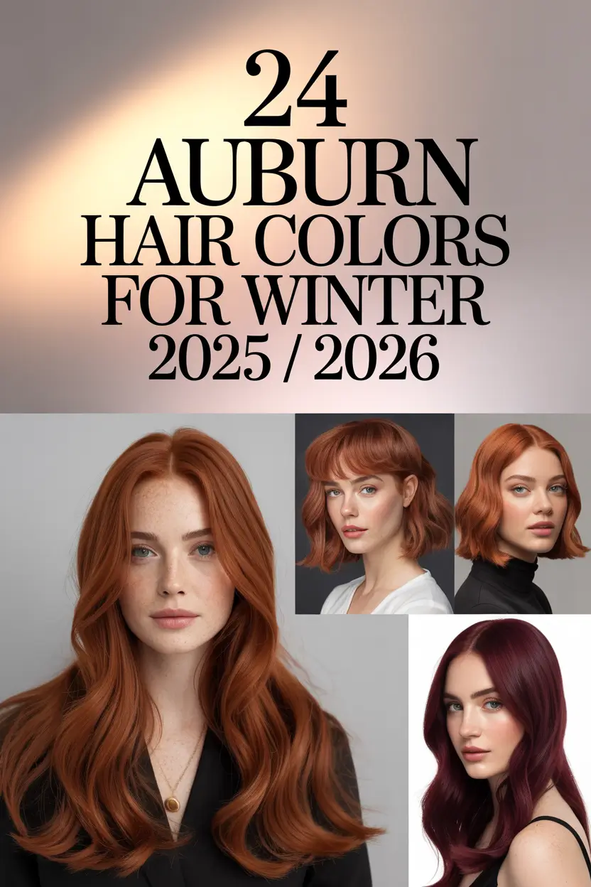 Auburn Hair Colors for Winter 2025 / 2026: Cute Ideas and Stylish Highlights