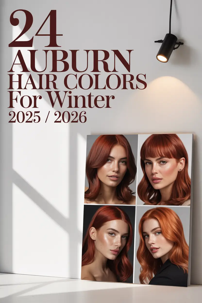 Auburn Hair Colors for Winter 2025 / 2026: Cute Ideas and Stylish Highlights