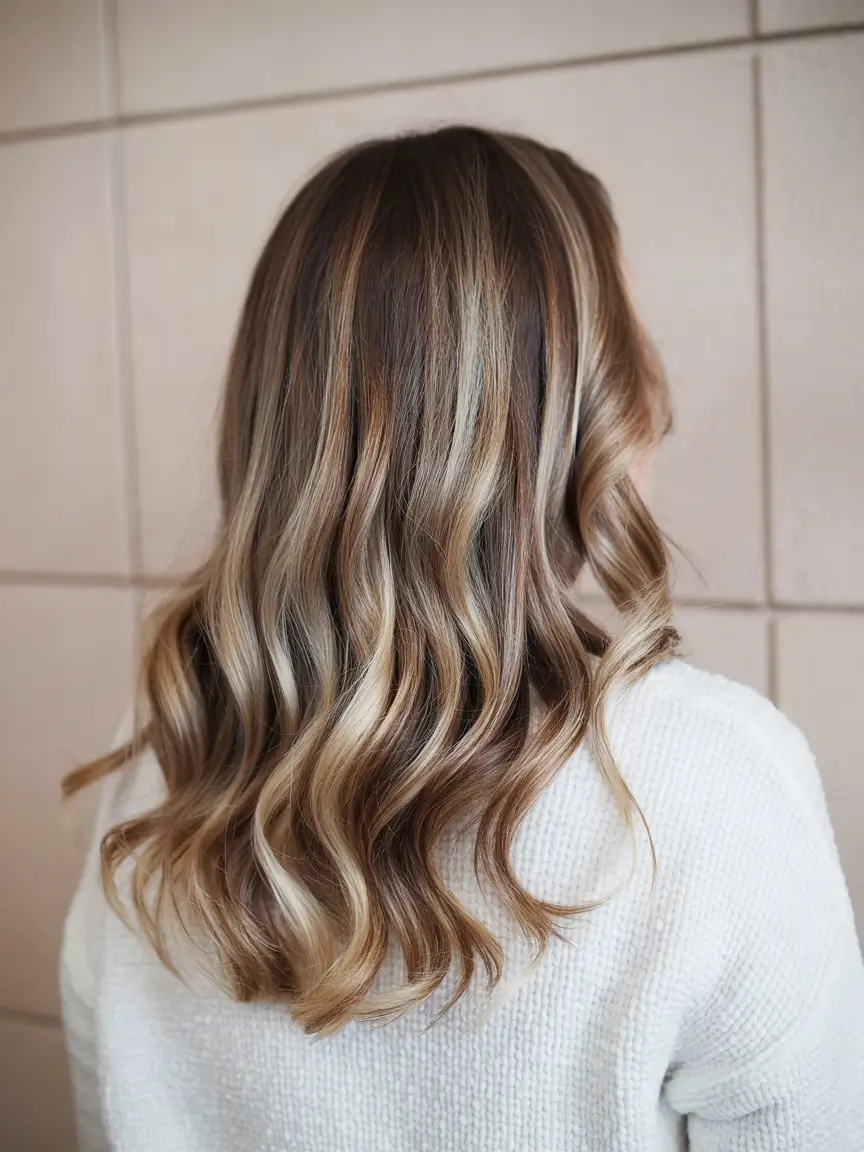 fall hair colors for warm skin tones Hazelnut Cream Balayage