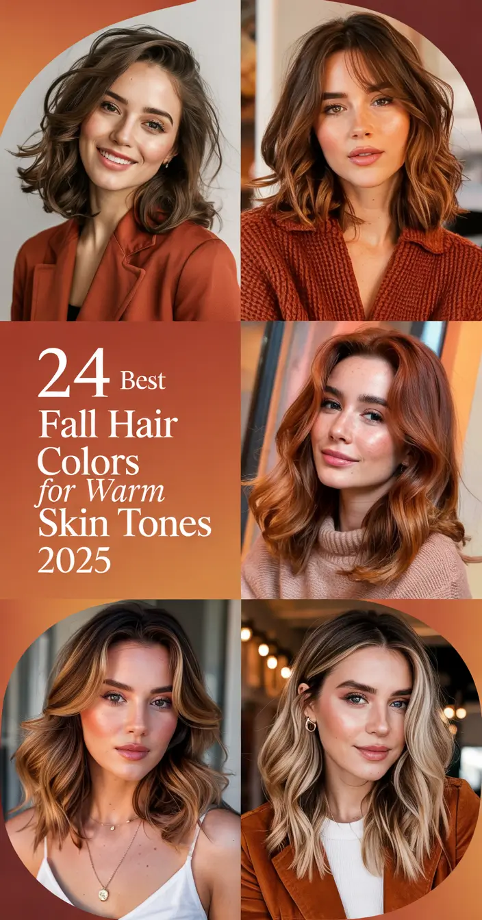 Best Fall Hair Colors for Warm Skin Tones 2025: Trendy Ideas for Every Shade