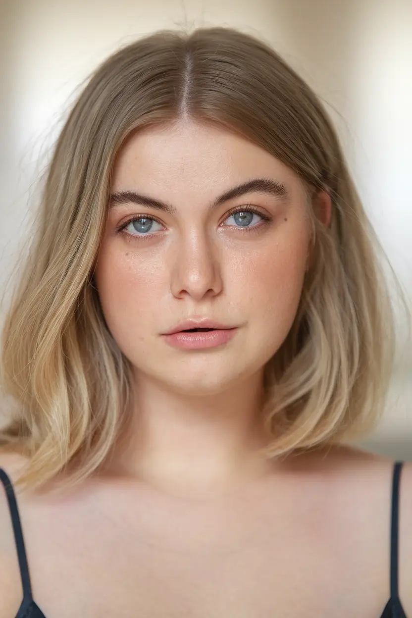 fall-haircuts-2025-short-round-face-Polished-Blonde-Bob-with-Subtle-Shine