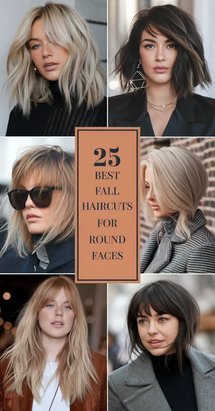 Best Fall Haircuts for Round Faces in 2025