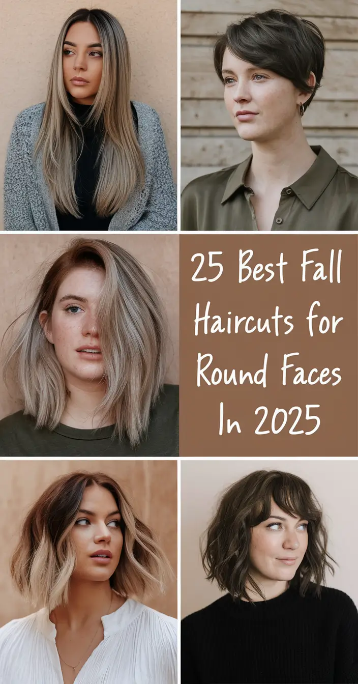 Best Fall Haircuts for Round Faces in 2025