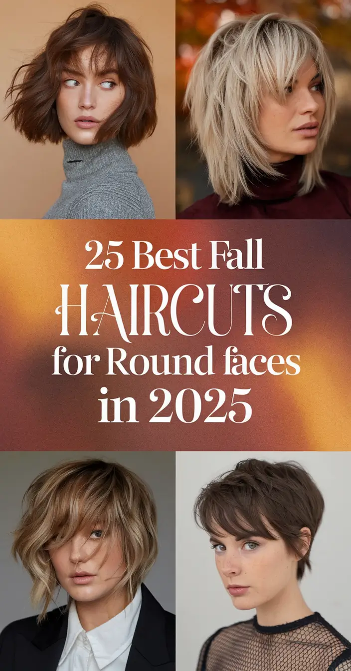 Best Fall Haircuts for Round Faces in 2025