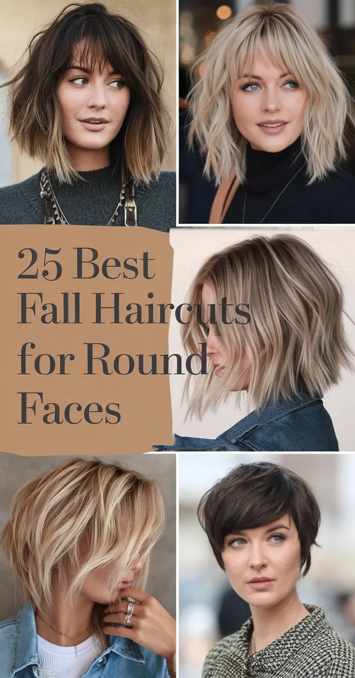 Best Fall Haircuts for Round Faces in 2025