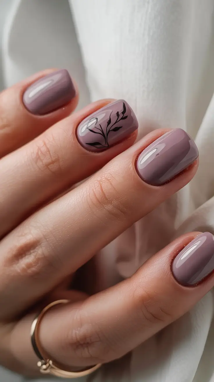 fall/winter nails colors Botanical Accent in Dusty Violet