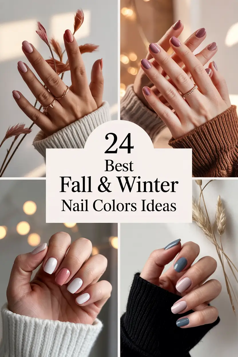 Best Fall & Winter Nail Colors Ideas 2025–2026: Short, Solid & Popular Manicure Trends