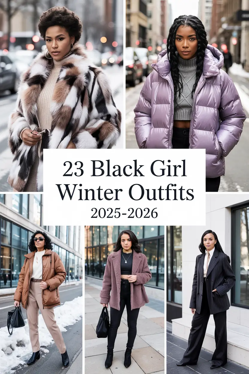 Black Girl Winter Outfits 2025–2026: Stylish Ideas for the Cold Season