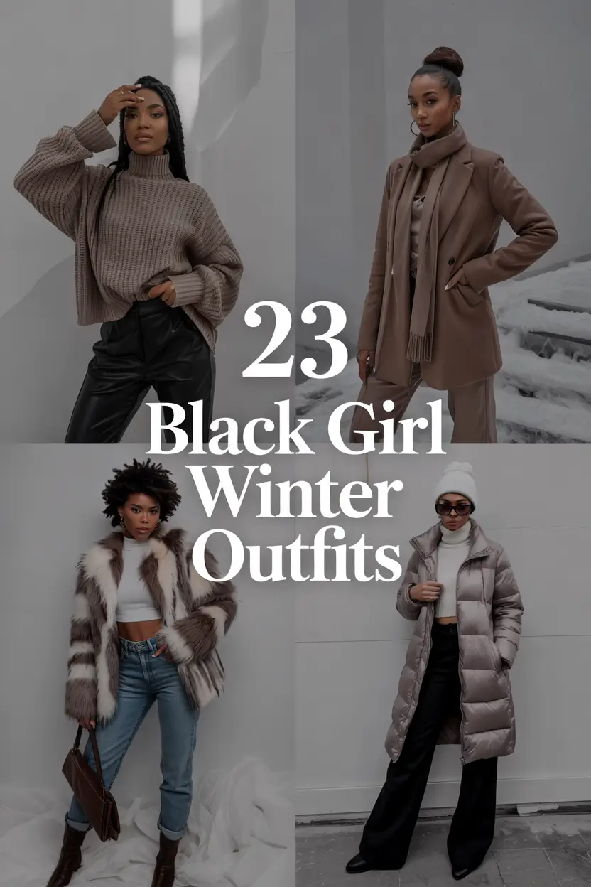 Black Girl Winter Outfits 2025–2026: Stylish Ideas for the Cold Season