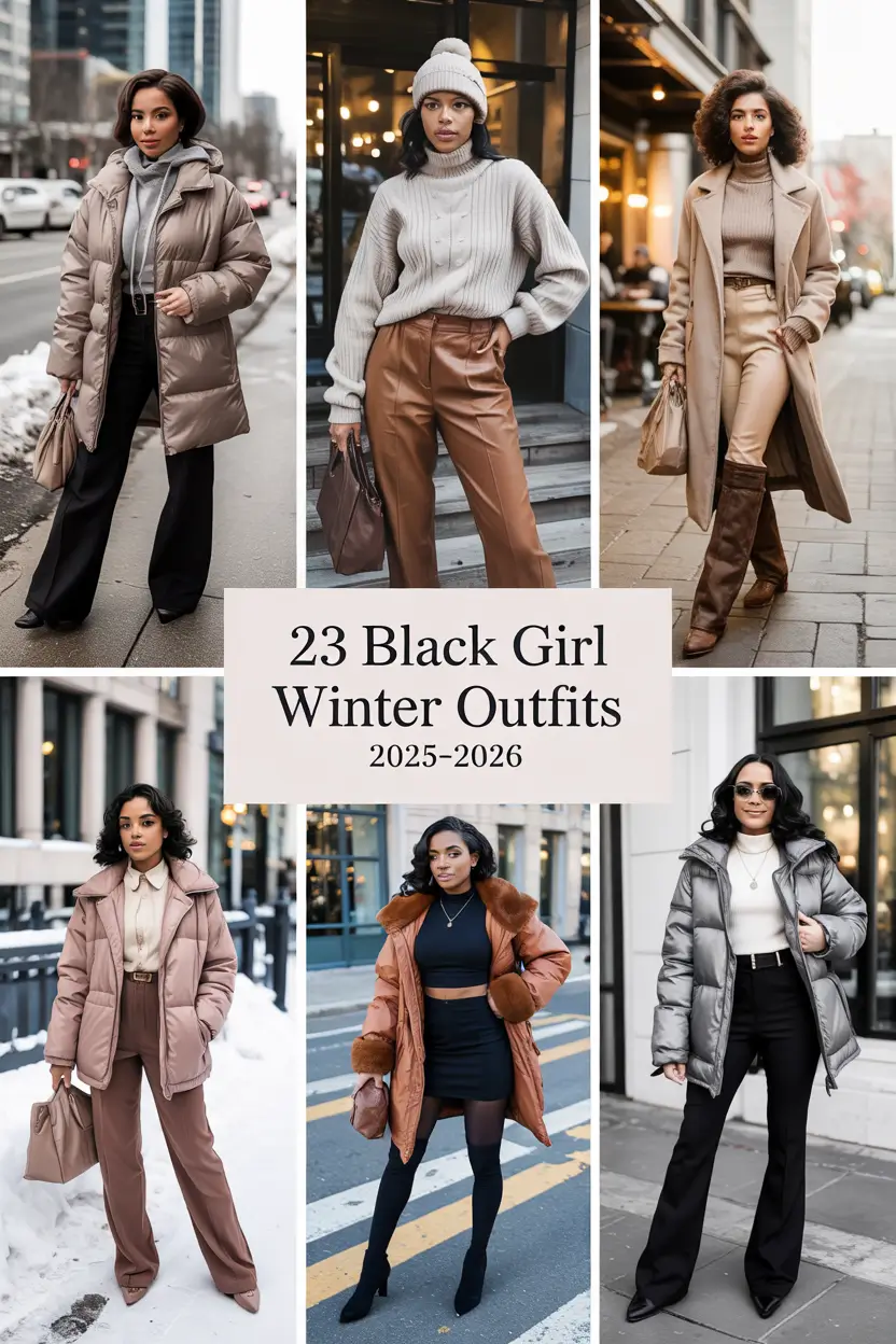 Black Girl Winter Outfits 2025–2026: Stylish Ideas for the Cold Season