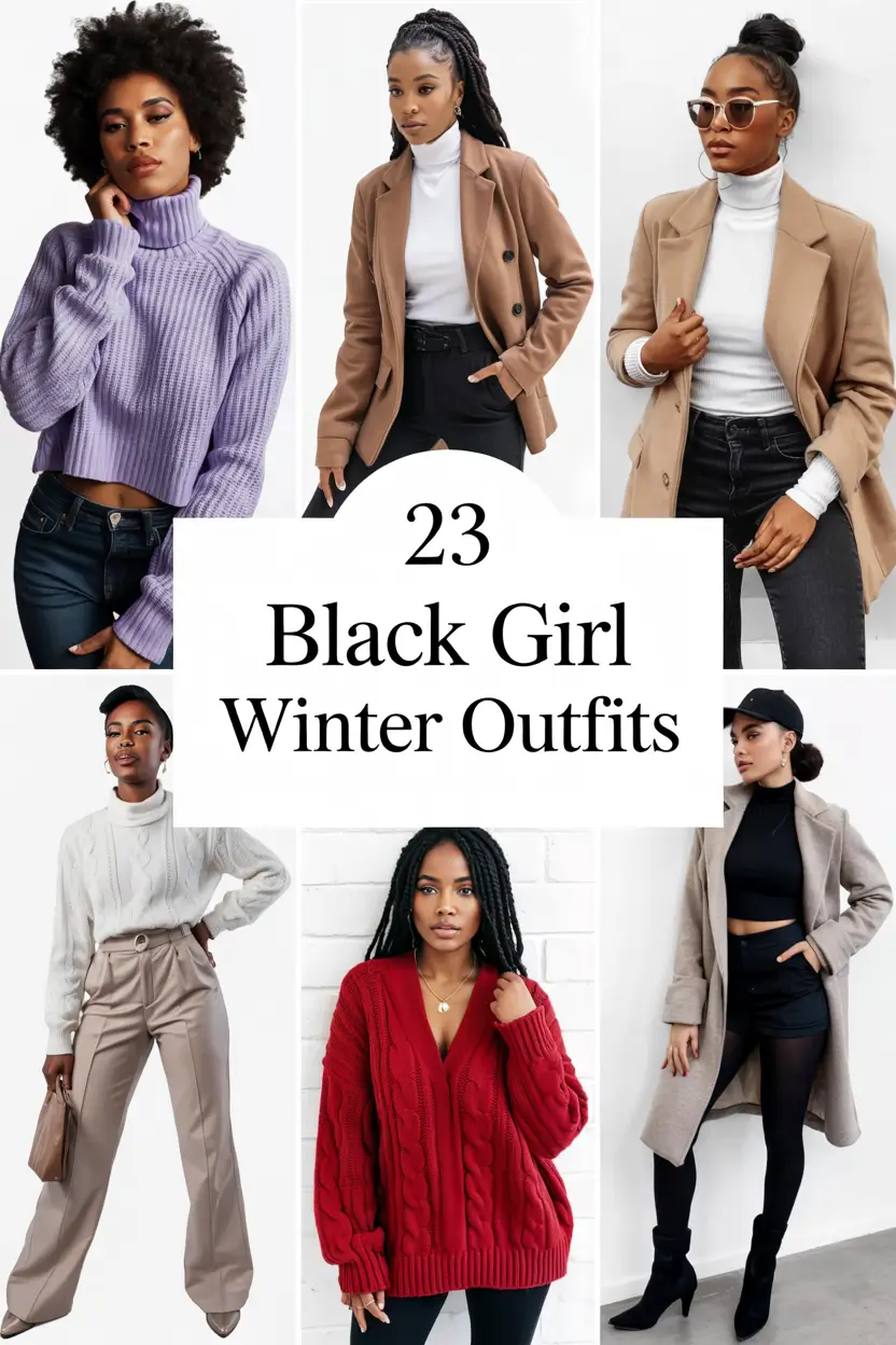 Black Girl Winter Outfits 2025–2026: Stylish Ideas for the Cold Season
