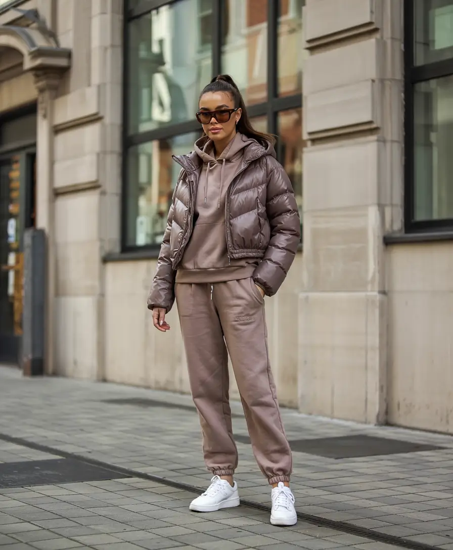 casual winter outfits for women Monotone Streetwear Luxe