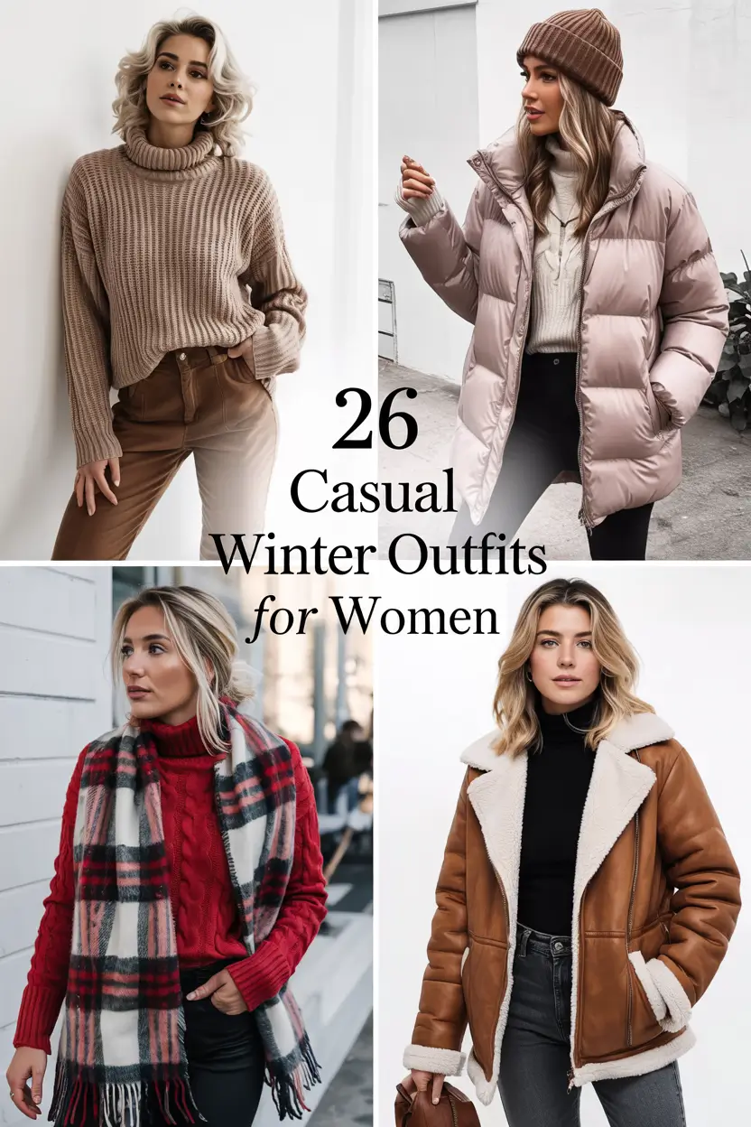 Casual Winter Outfits for Women 2025 – 2026: Cozy, Chic & Comfy Ideas for Cold Weather