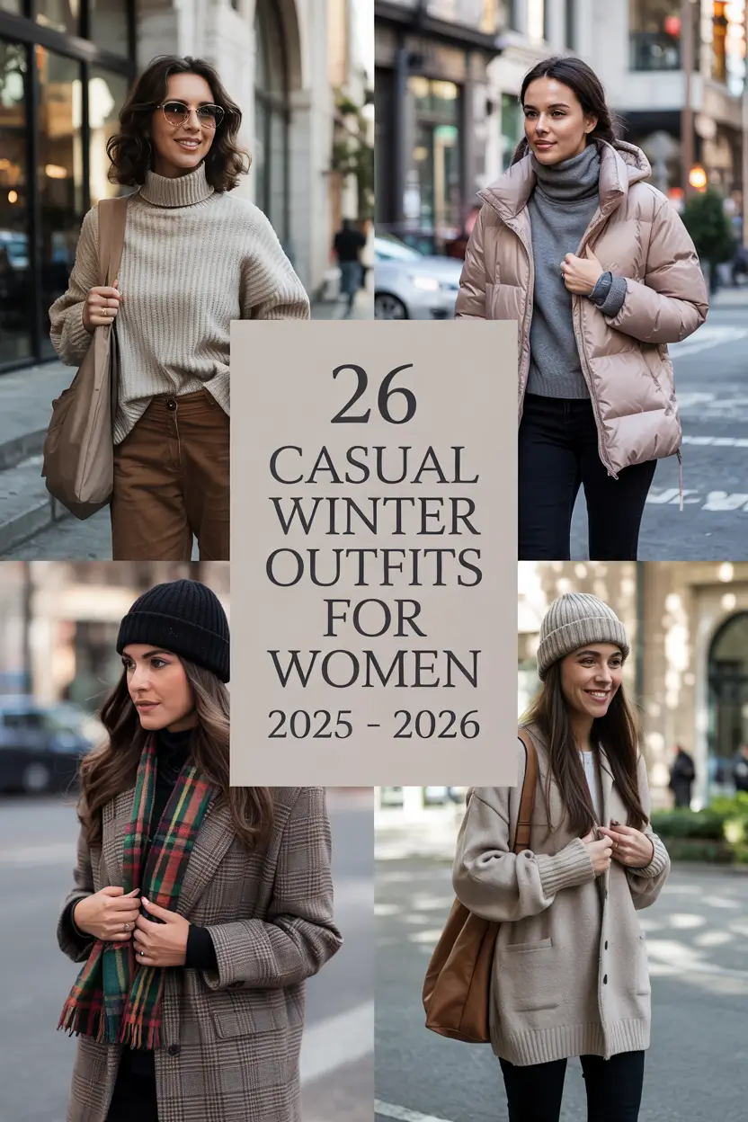 Casual Winter Outfits for Women 2025 – 2026: Cozy, Chic & Comfy Ideas for Cold Weather