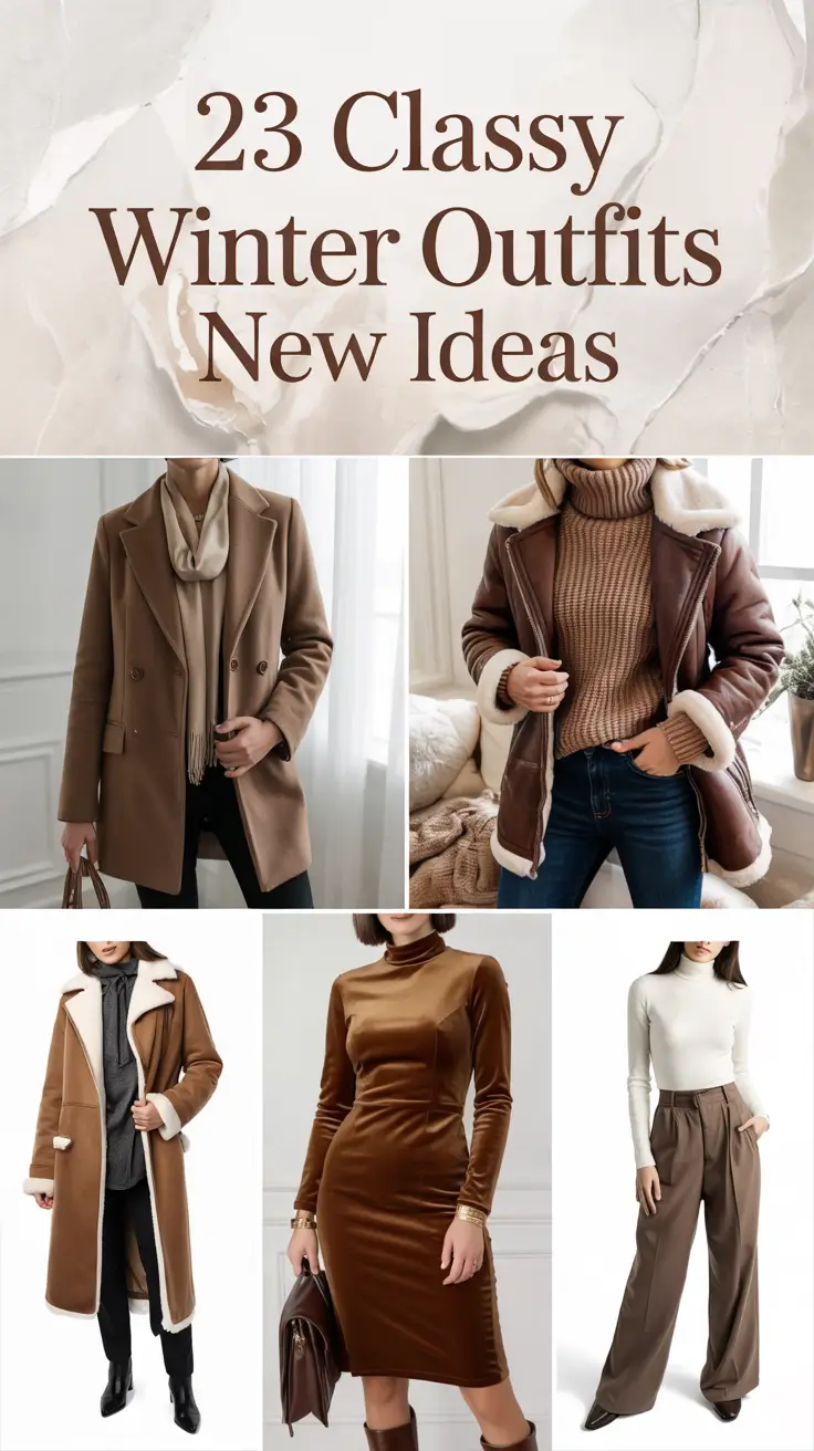 Classy Winter Outfits 2025 – 2026 New Ideas: Chic & Elegant Looks for Women