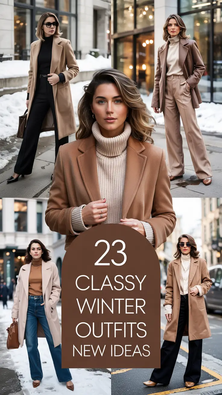 Classy Winter Outfits 2025 – 2026 New Ideas: Chic & Elegant Looks for Women