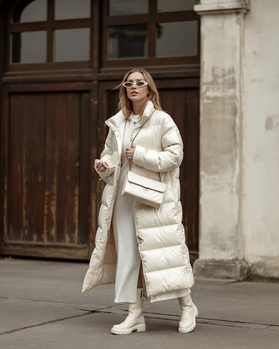 comfy winter outfits 2025 Winter White Statement