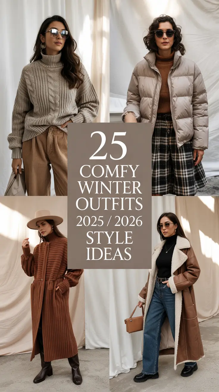 Comfy Winter Outfits 2025 / 2026 Style Ideas: Cozy, Classy & Casual Inspo