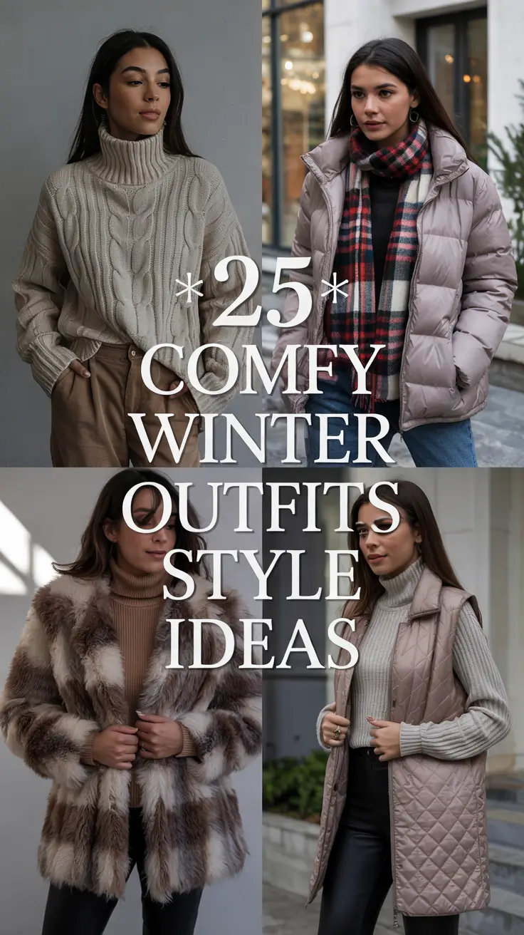 Comfy Winter Outfits 2025 / 2026 Style Ideas: Cozy, Classy & Casual Inspo