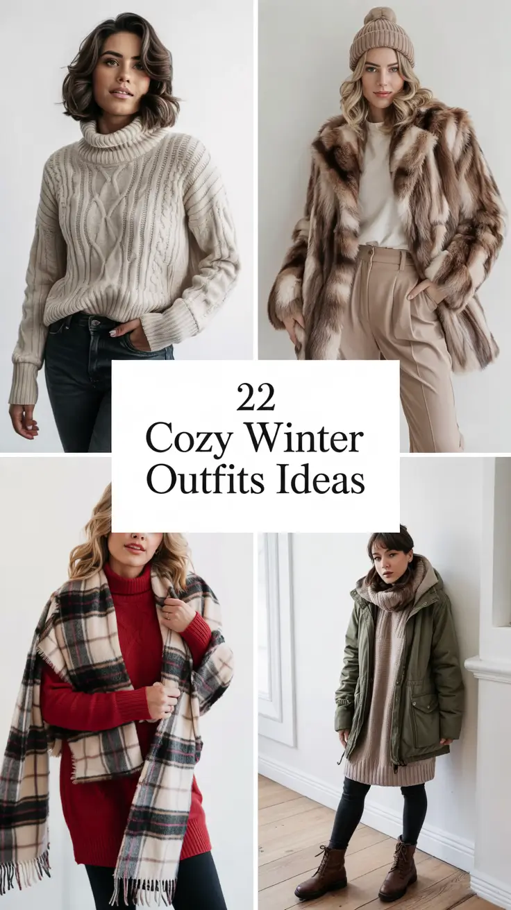 Cozy Winter Outfits Ideas 2025 – 2026: Casual, Comfy & Aesthetic Inspo for Cold Lazy Days