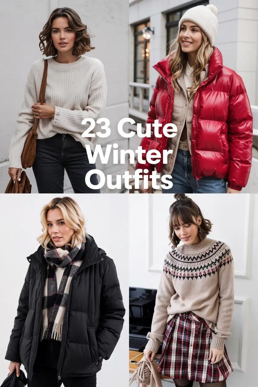 Cute Winter Outfits 2025 – 2026: Cozy & Casual Inspo for Women