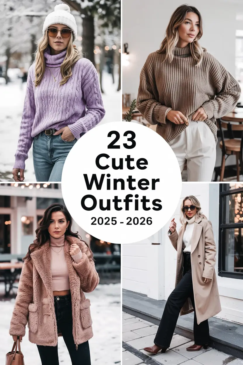 Cute Winter Outfits 2025 – 2026: Cozy & Casual Inspo for Women