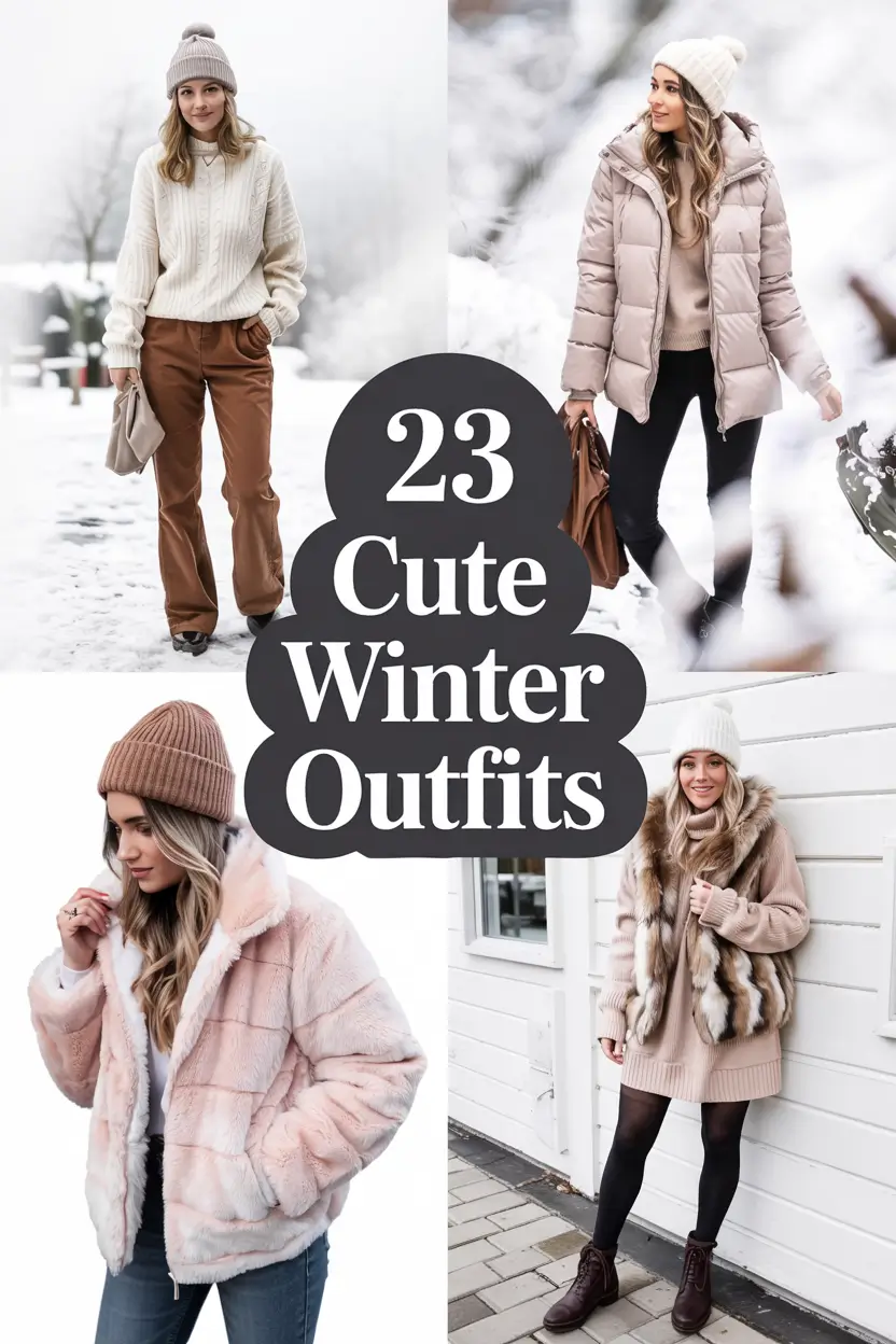 Cute Winter Outfits 2025 – 2026: Cozy & Casual Inspo for Women