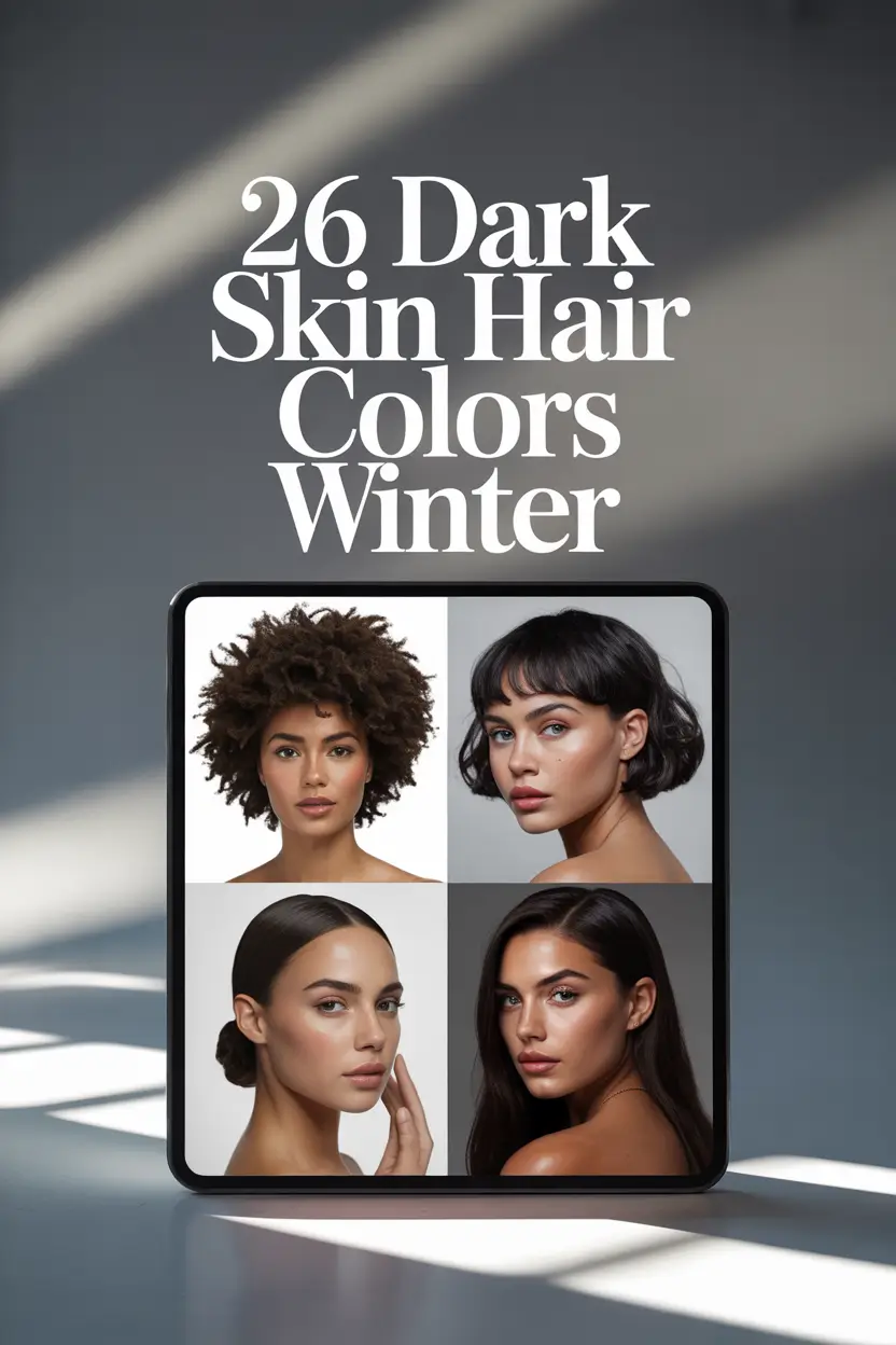 Dark Skin Hair Colors Winter 2025–2026: Fresh Ideas for Women